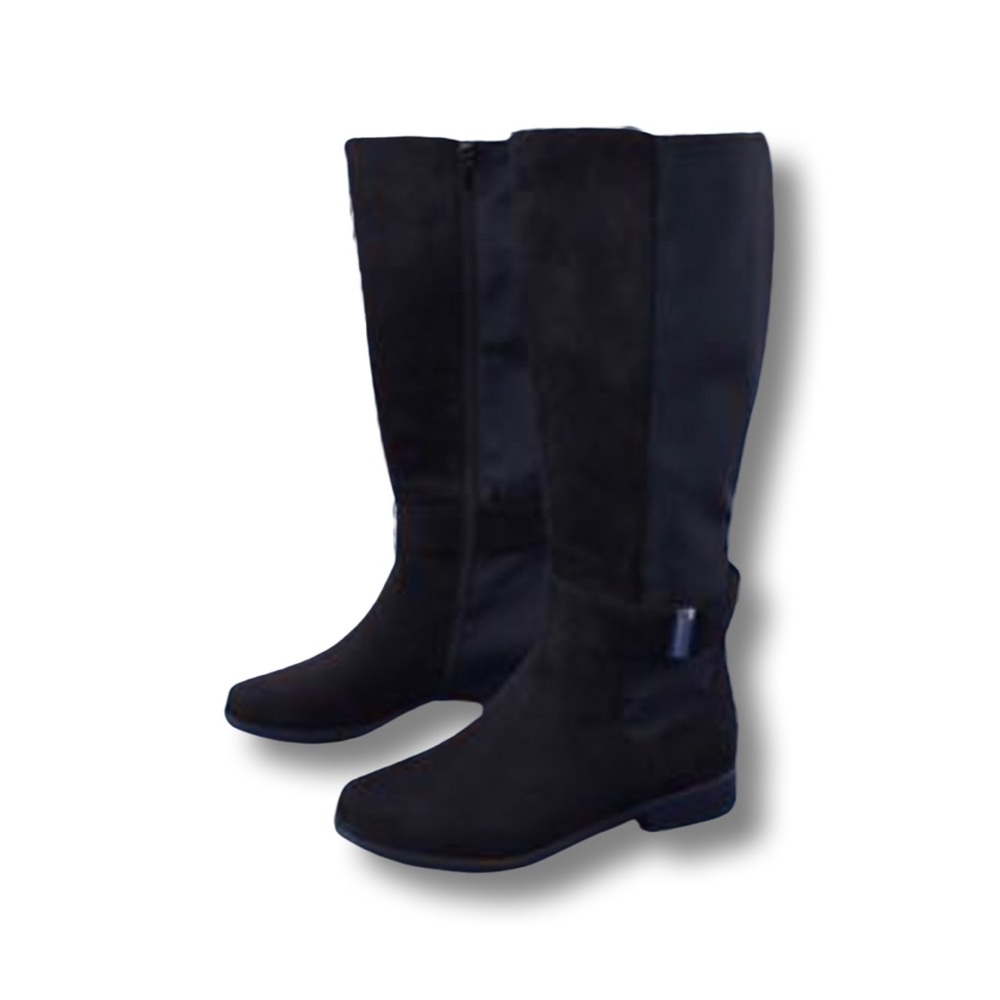 Lane Bryant tall to the knee faux suede boots.NWT